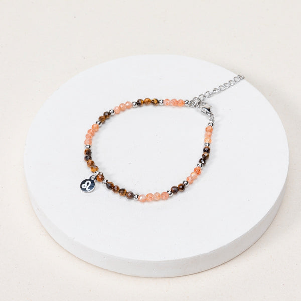 Expo - Bracelet Lion - Pierre du soleil / Oeil de tigre