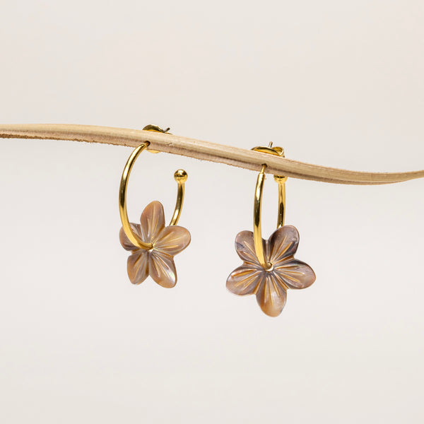 EXPO - Boucles d'oreilles Lovana - Nacre