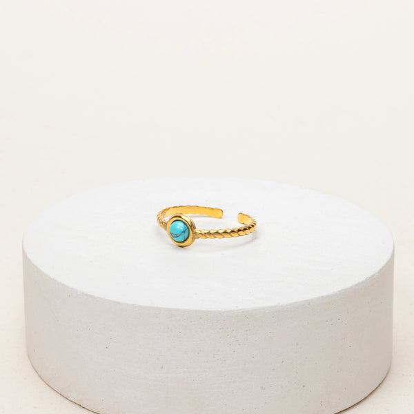 EXPO - Bague Elise - Turquoise stabilisée
