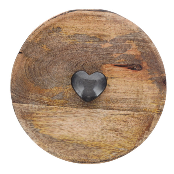 Coeur Obsidienne Argentée 0.080kg