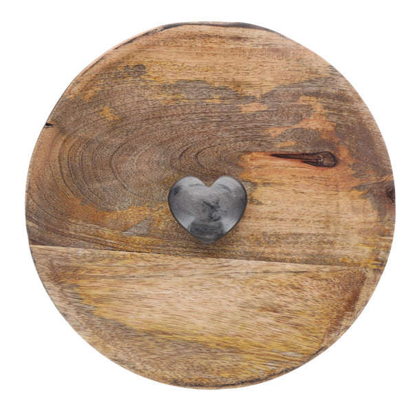 Coeur Obsidienne Argentée 0.054kg