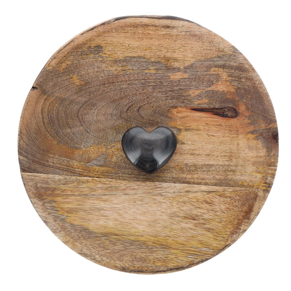 Coeur Obsidienne Argentée 0.064kg