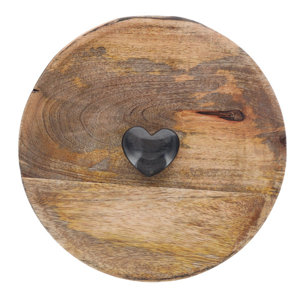 Coeur Obsidienne Argentée 0.056kg