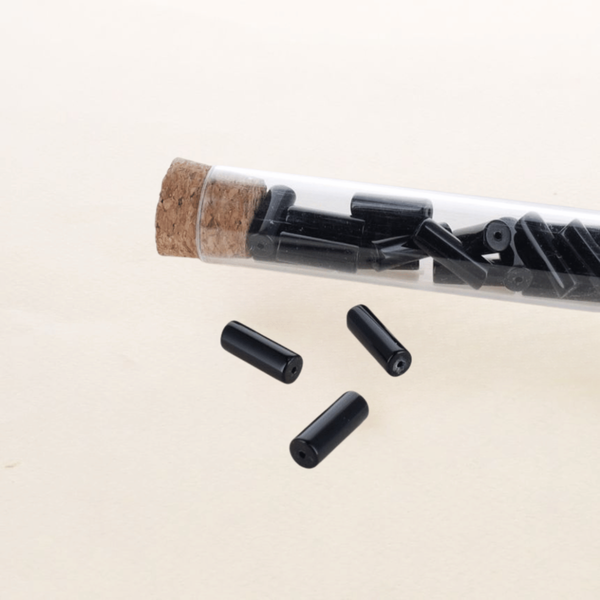 Agate Noire (Lot de 10) - Tube