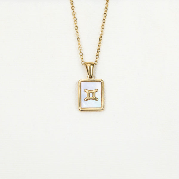 Pendentif Gémeaux - Nacre