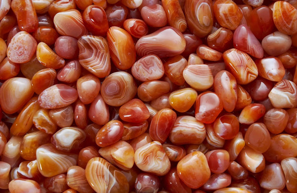 Cornaline Agate rouge bandes