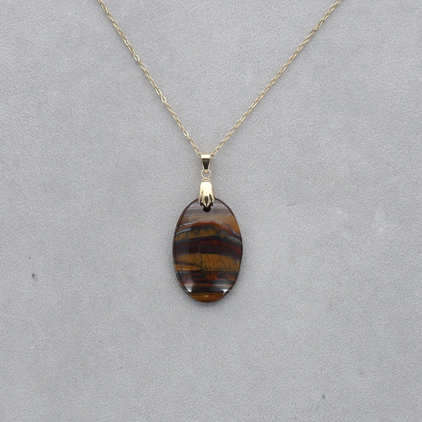 Oeil de Tigre Cabochon percé 62