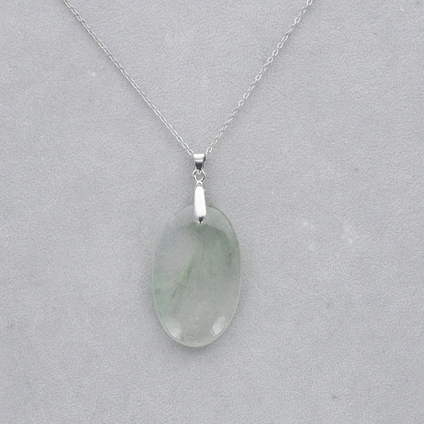 Quartz vert Rutile percé 2