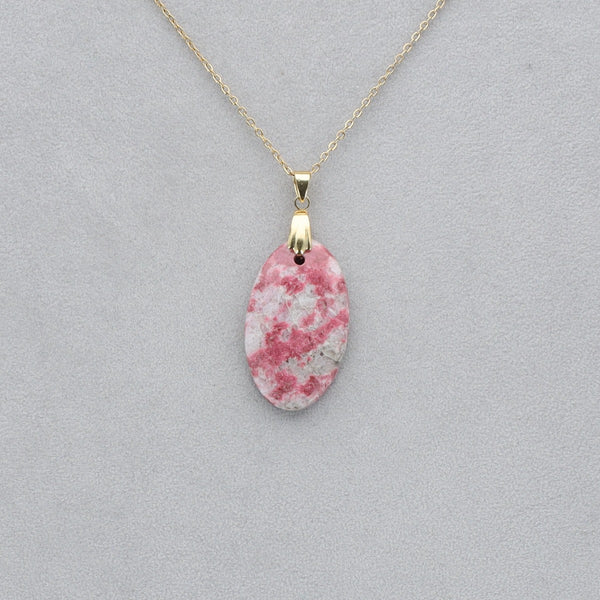 Thulite Cabochon percé 87