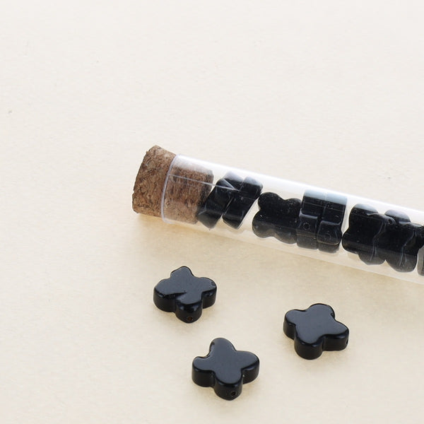 Agate noire (Lot de 10) - Trèfle