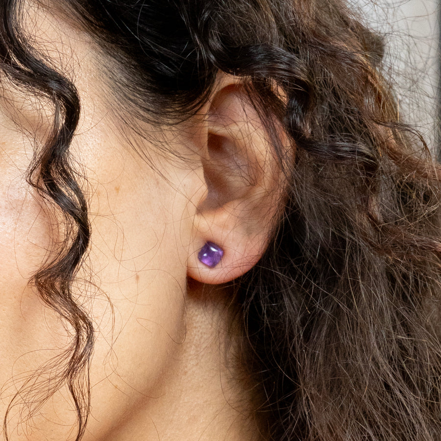Boucles d'oreilles Nora - Améthyste