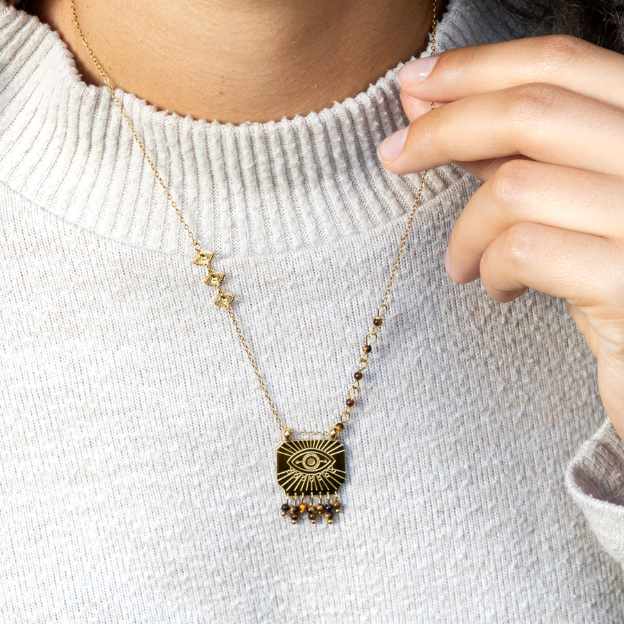 Pendentif Billie - Oeil de Tigre
