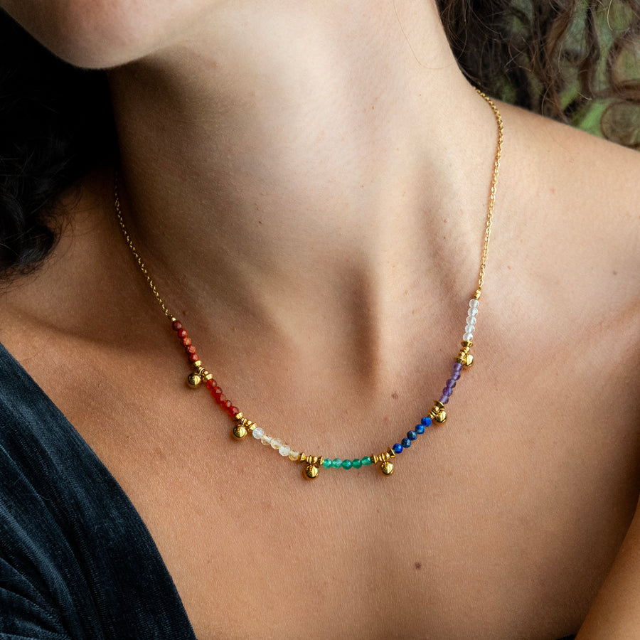 Pendentif Naomie - 7 chakras