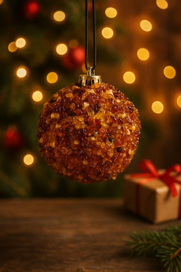 Boule Noel Ambre petite