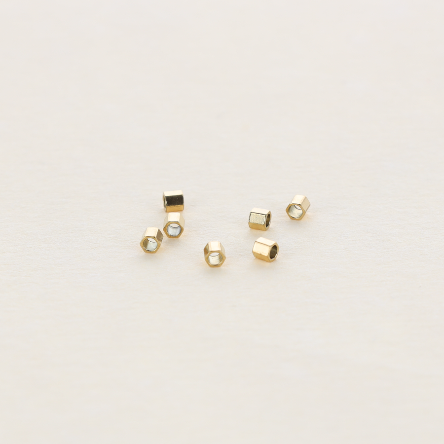 Mini cylindre doré - Lot de 10