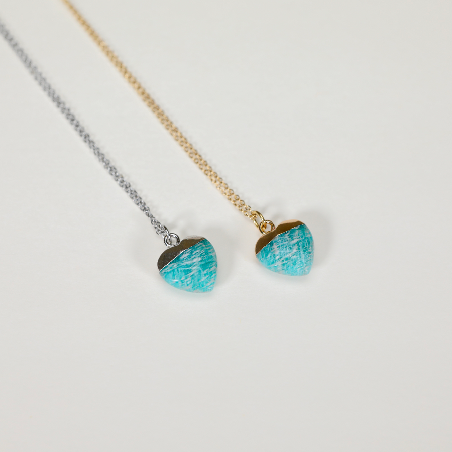 Avó - Pendentif Amazonite coeur