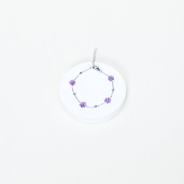 Bracelet Marguerite - Améthyste