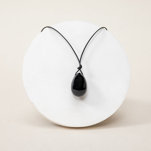 Pendentif Keiona - Obsidienne noire