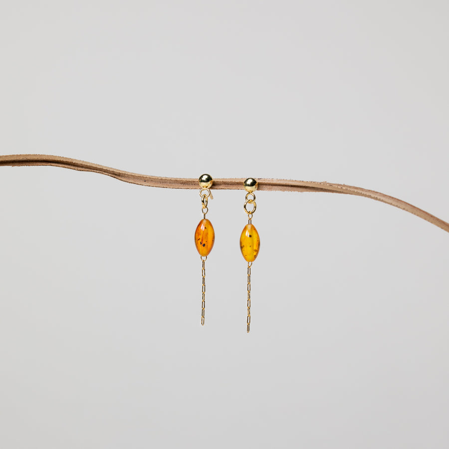 Boucles d'oreilles Estelle - Ambre