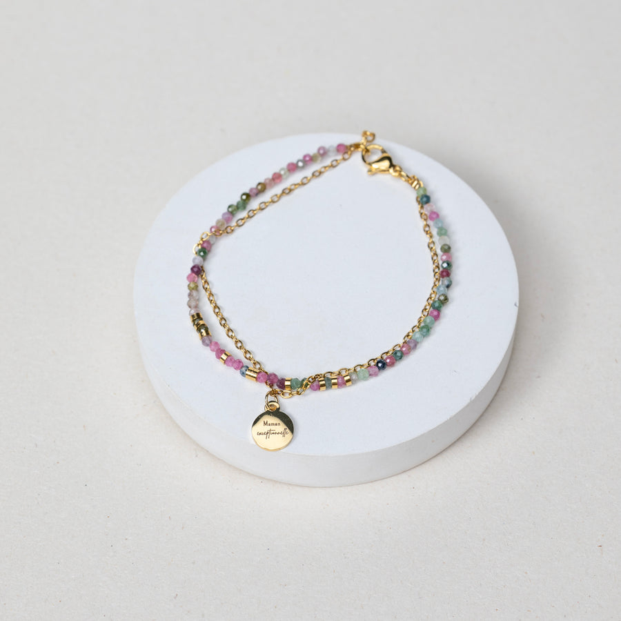 Bracelet Sophie - Tourmaline Melon