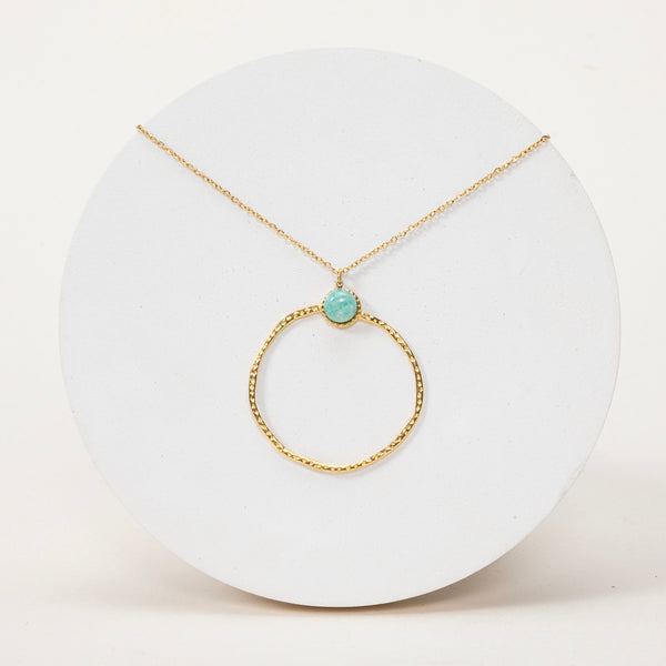 Pendentif Pénelope - Amazonite extra