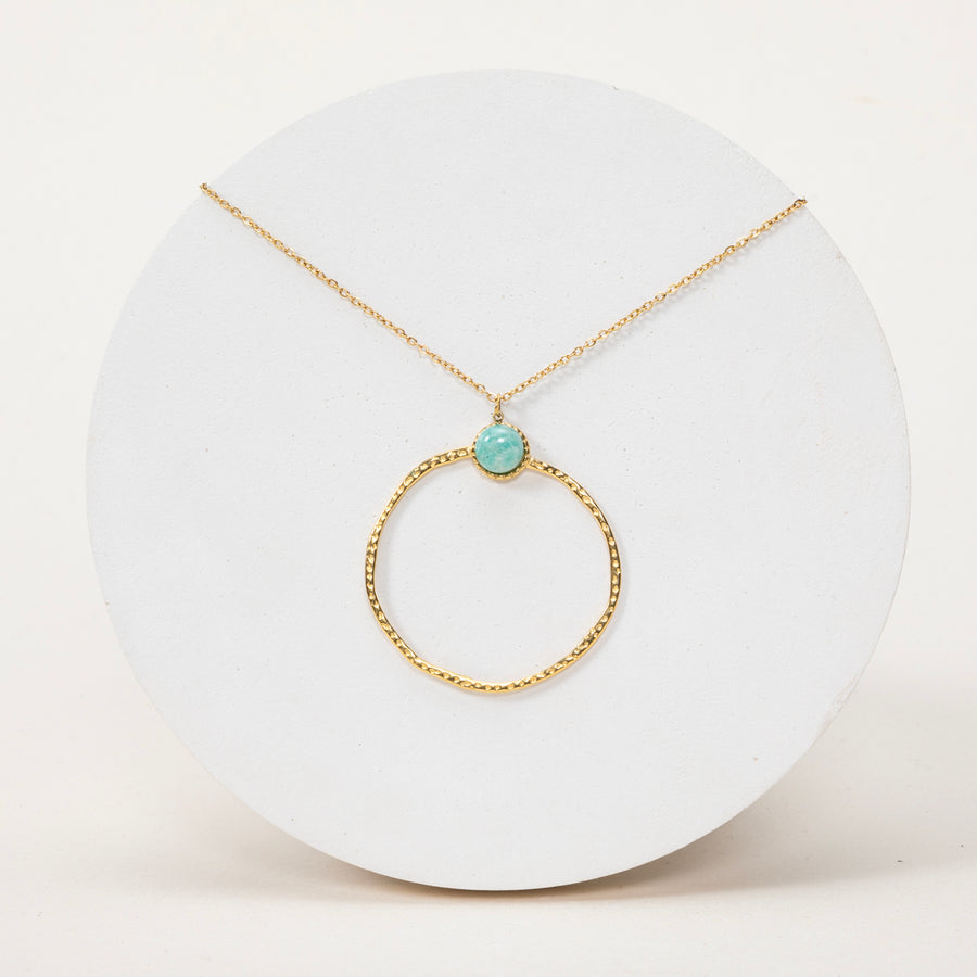Pendentif Pénelope - Amazonite extra