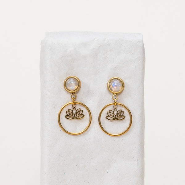 Boucles d'oreilles Salomé - Pierre de Lune