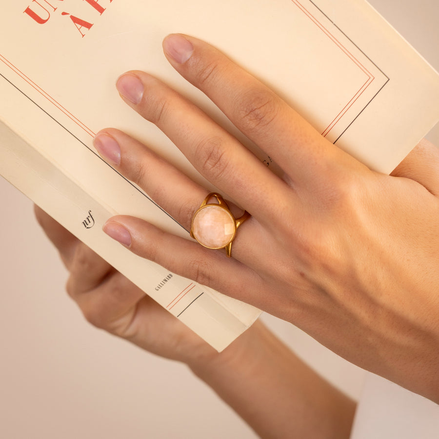 Expo - Bague Judeline - Quartz rose