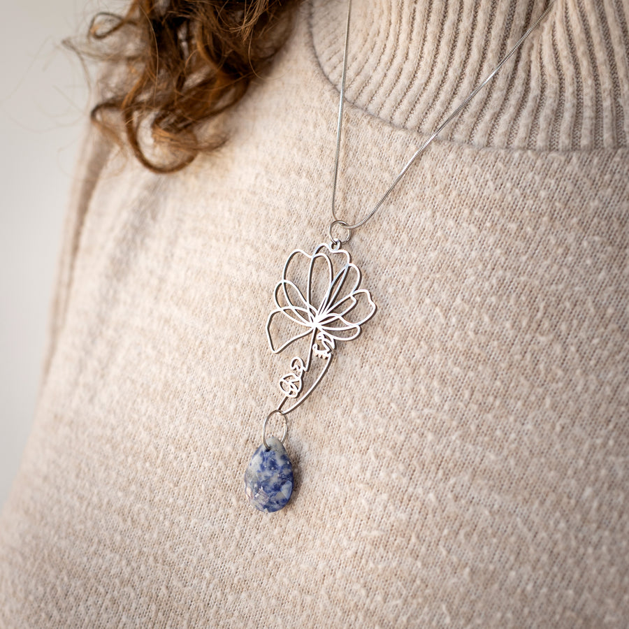 Collier Tempérance - Sodalite