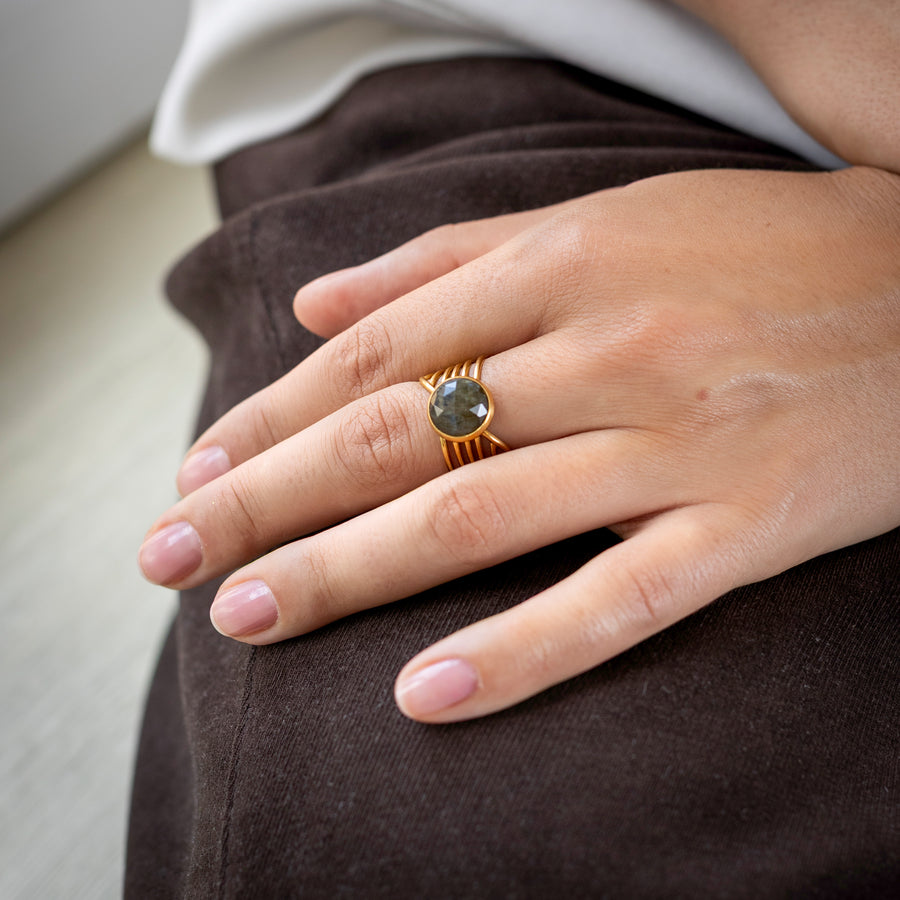 Bague Enaé - Labradorite