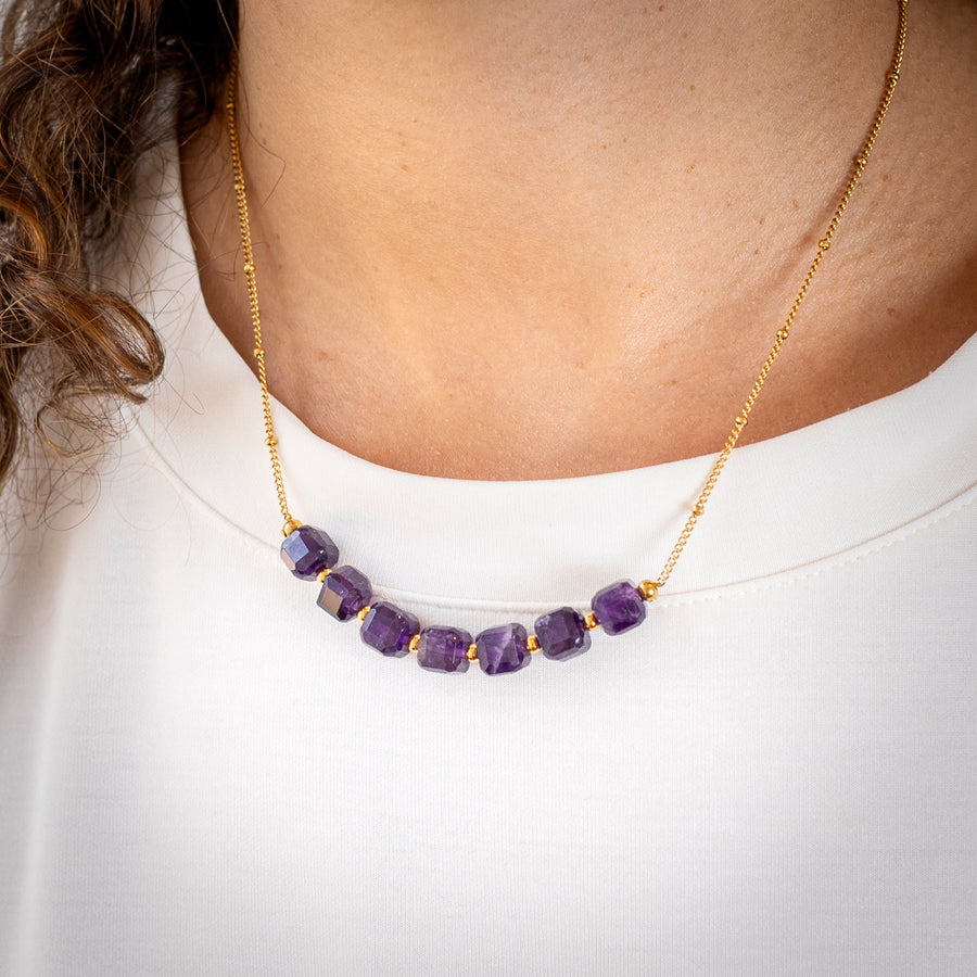 Expo - Collier Soélie - Améthyste