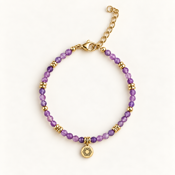 Bracelet Chakra Couronne – Améthyste