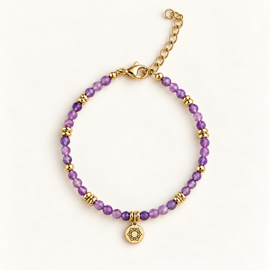 Bracelet Chakra Couronne – Améthyste