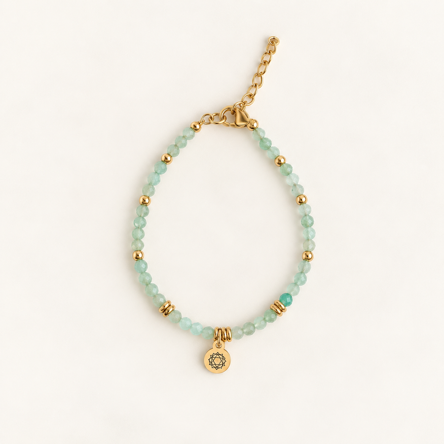 Bracelet Chakra Cœur – Aventurine verte