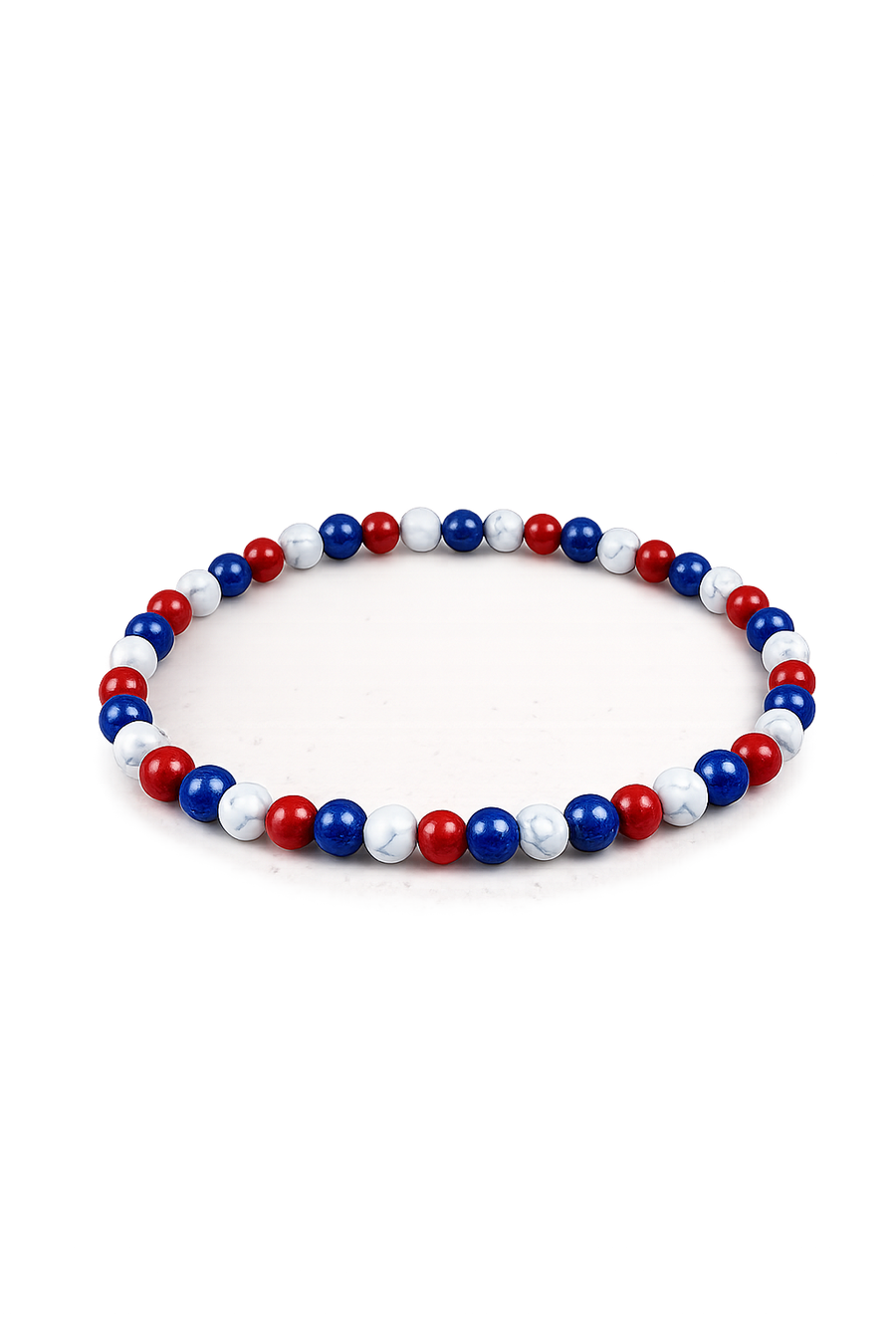 Bracelet Honora - Howlite, Lapis lazuli, Jaspe rouge