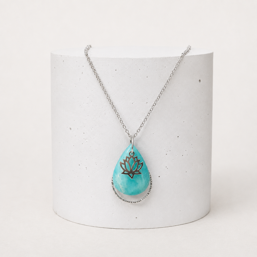 Collier Pia - Amazonite extra