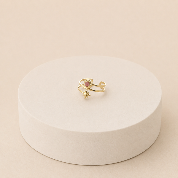 Bague Abrielle - rhodochrosite