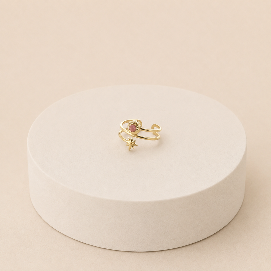 Bague Abrielle - rhodochrosite
