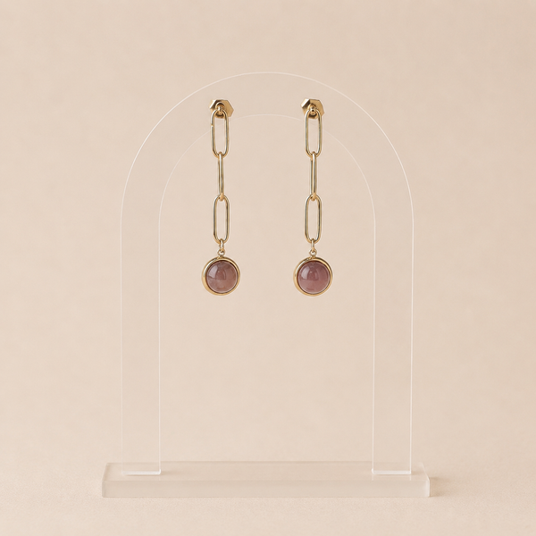 Boucles d'oreilles Luly - agate indienne