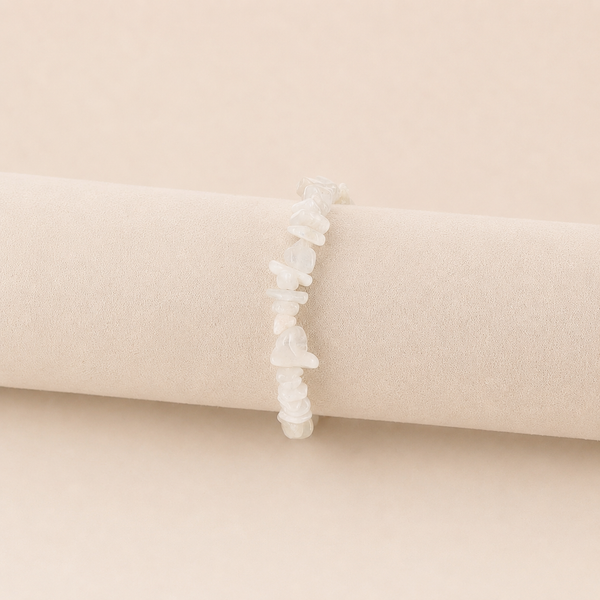 Bracelet en chips Oura - jade blanc