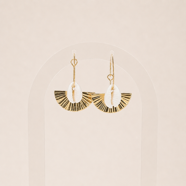 Boucles d'oreilles Sao - coquillage