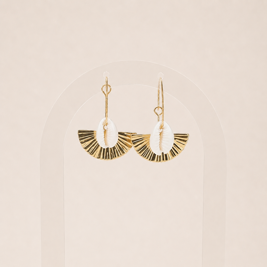 Boucles d'oreilles Sao - coquillage