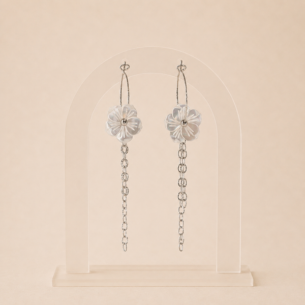 Boucles d'oreilles Bess - Nacre