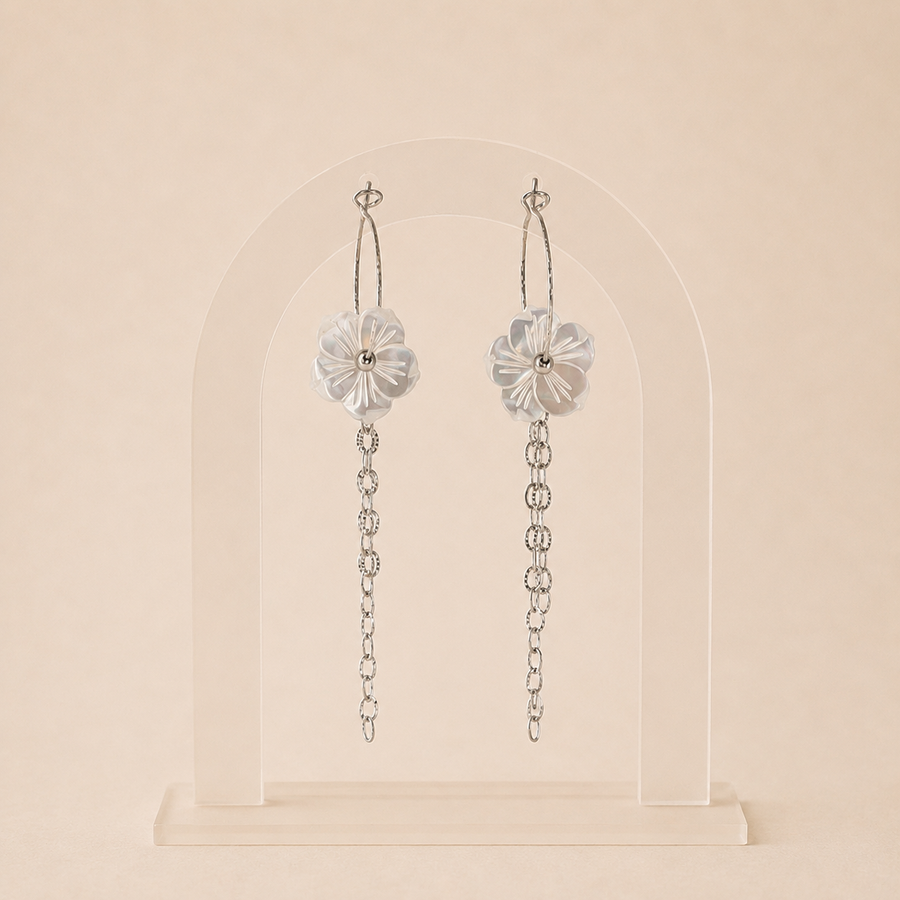 Boucles d'oreilles Bess - Nacre