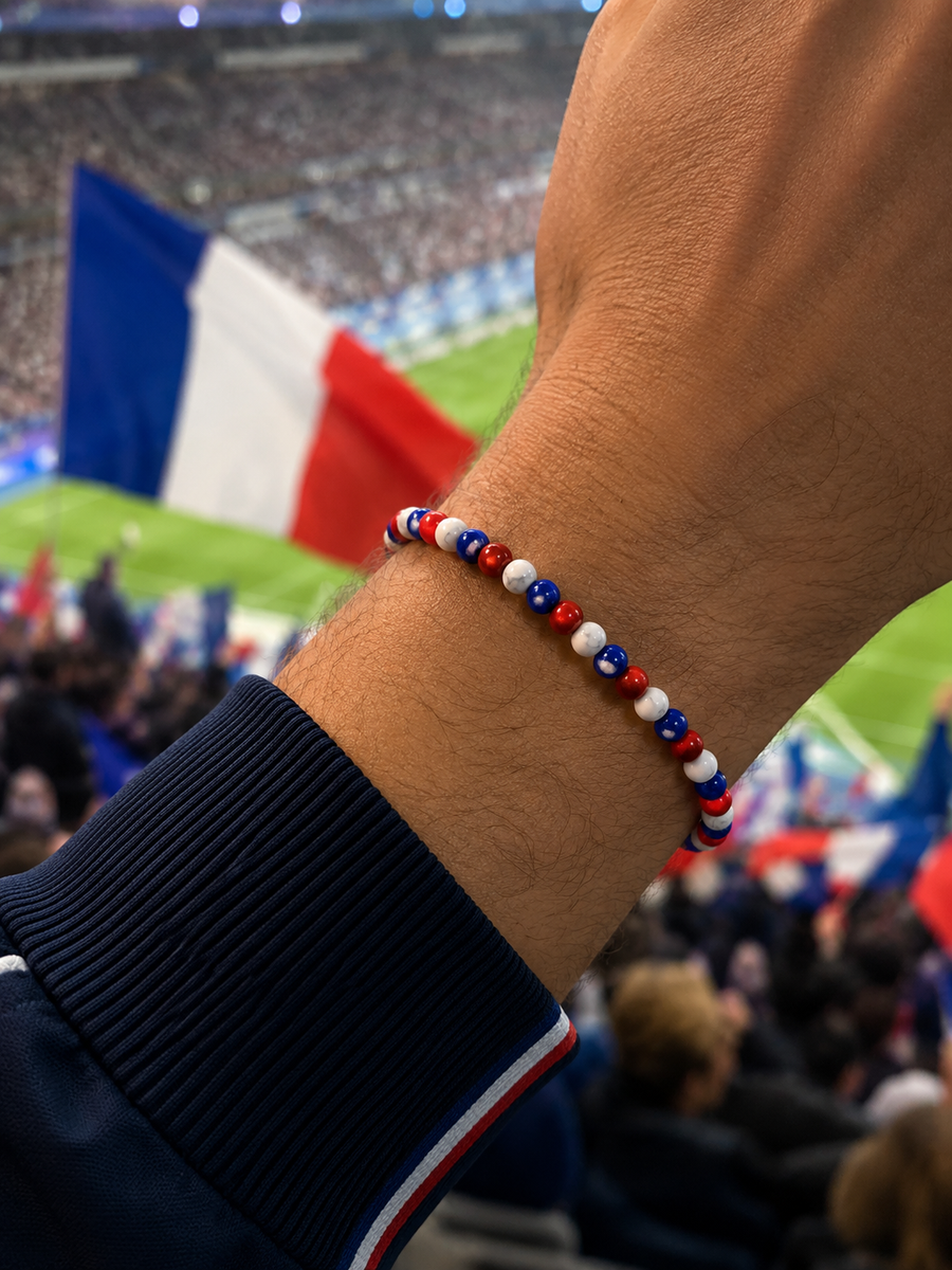 Bracelet Honora - Howlite, Lapis lazuli, Jaspe rouge