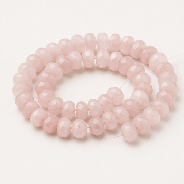 Quartz rose facetté (rondelles)