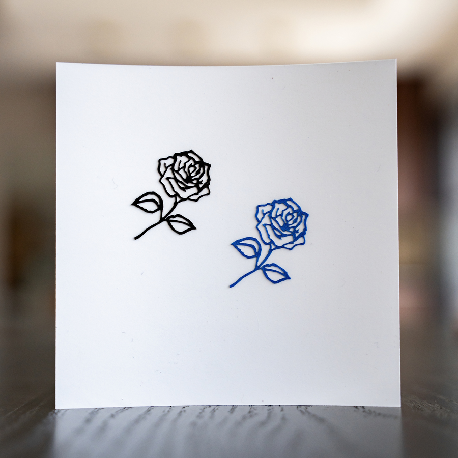 Fleur de peau en satin - M Paris