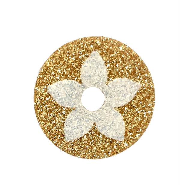 Pastille M Care Arabella blanc doré avec trou - M Paris