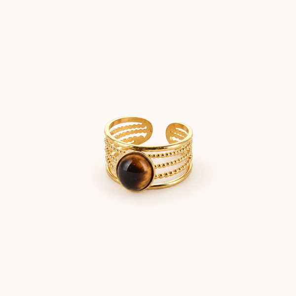 Bague Jaëlle - Oeil de tigre