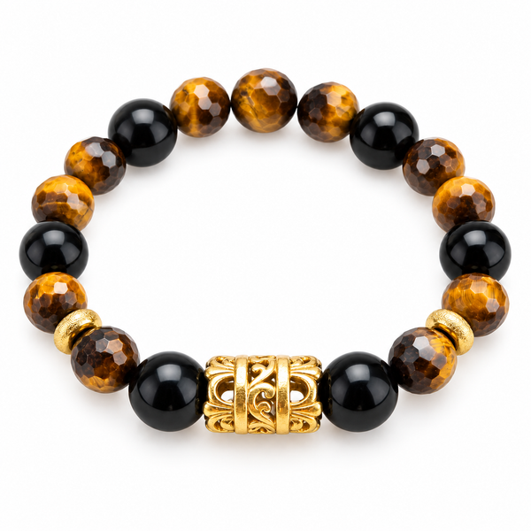 Bracelet Noah  - Shungite Oeil de tigre